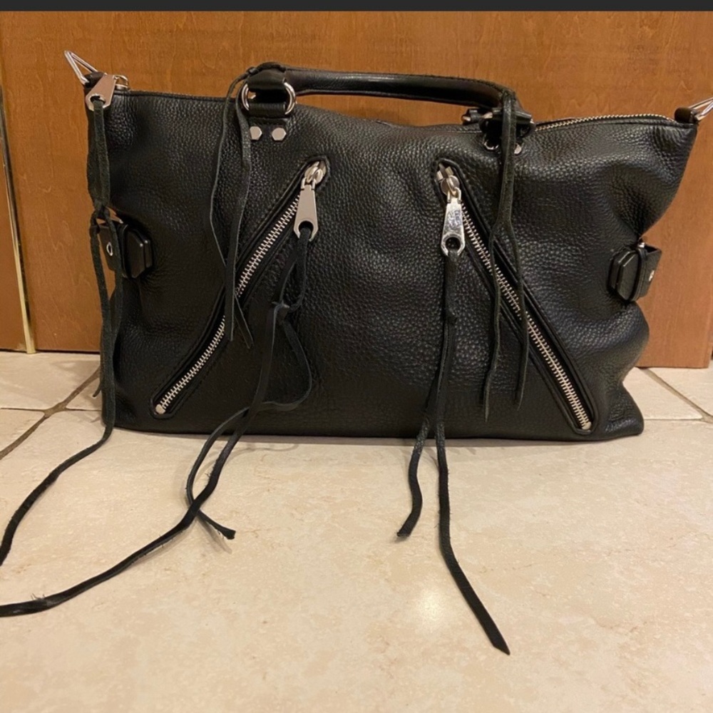 Rebecca Minkoff Black Moto Satchel